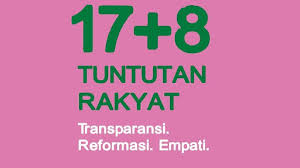 17+8 Tuntutan Rakyat